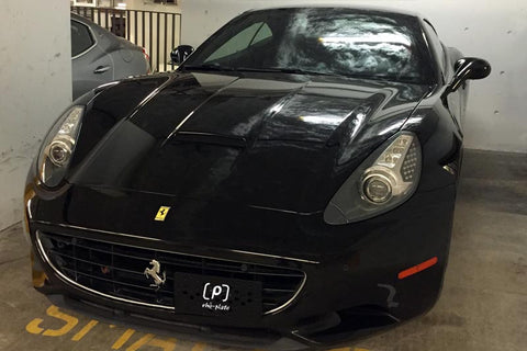 Ferrari California grill mount license plate relocator