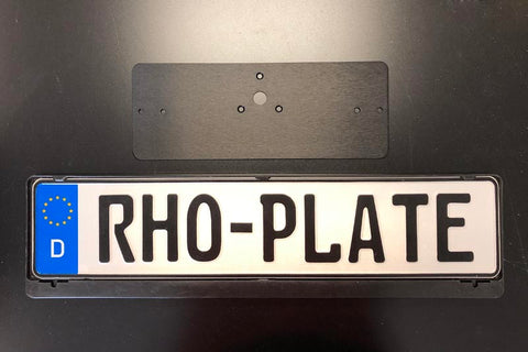 European mounting plate assembly